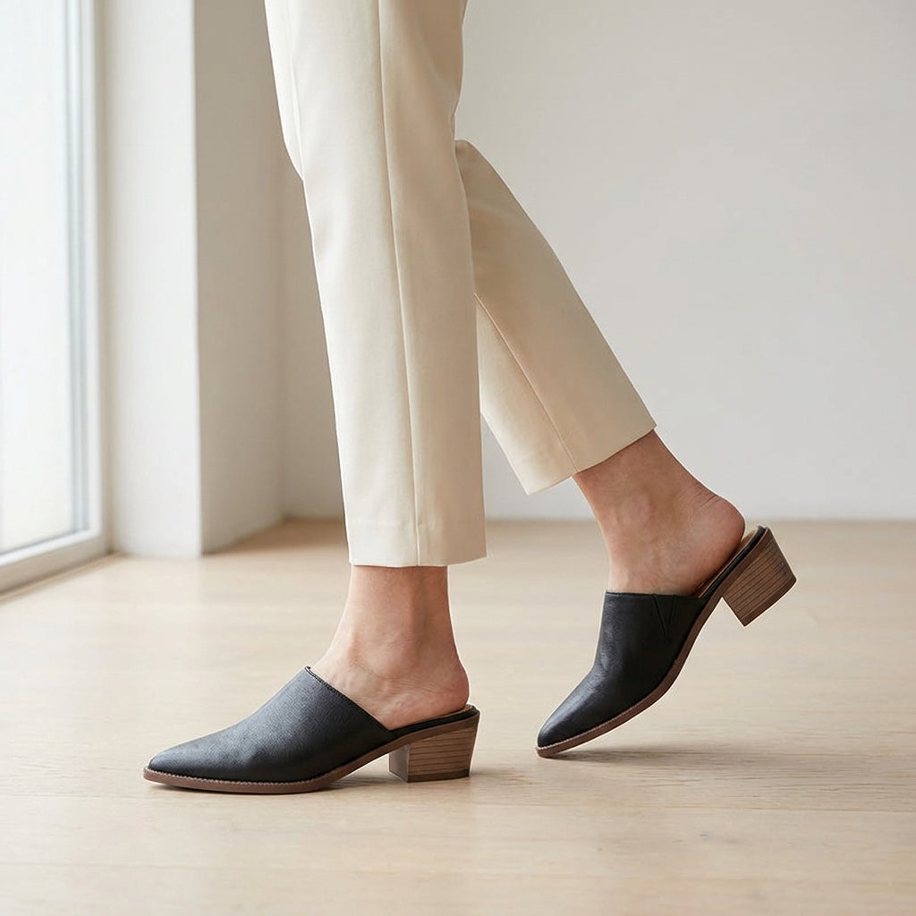 Sabina Leather Mules