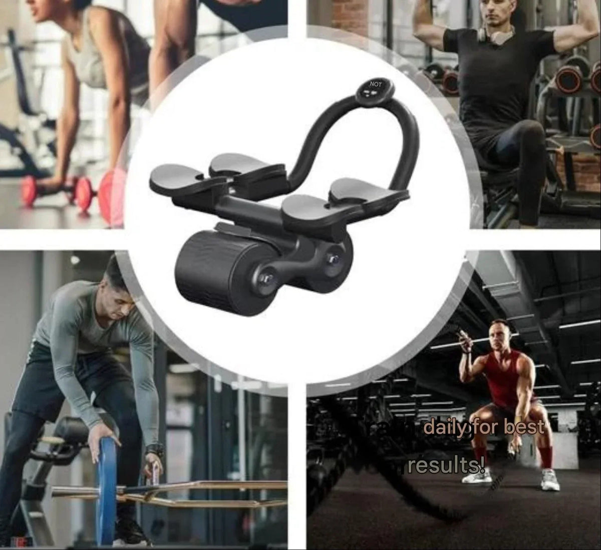 Ab Roller | Automatic Rebound & EVA Foam Handles