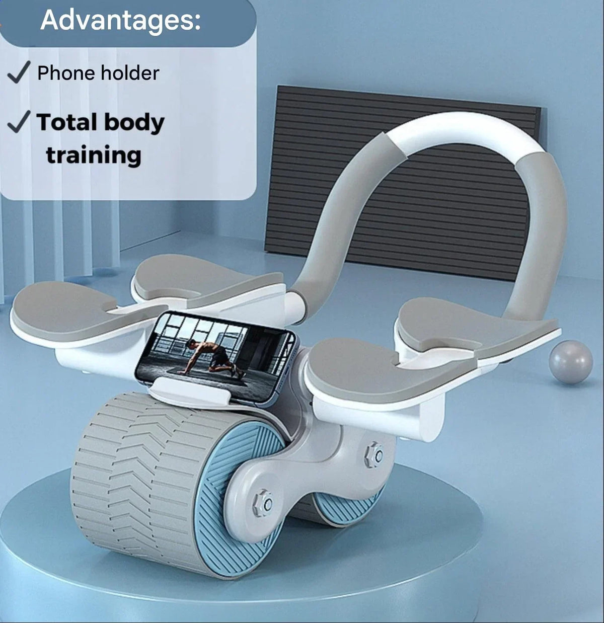 Ab Roller | Automatic Rebound & EVA Foam Handles