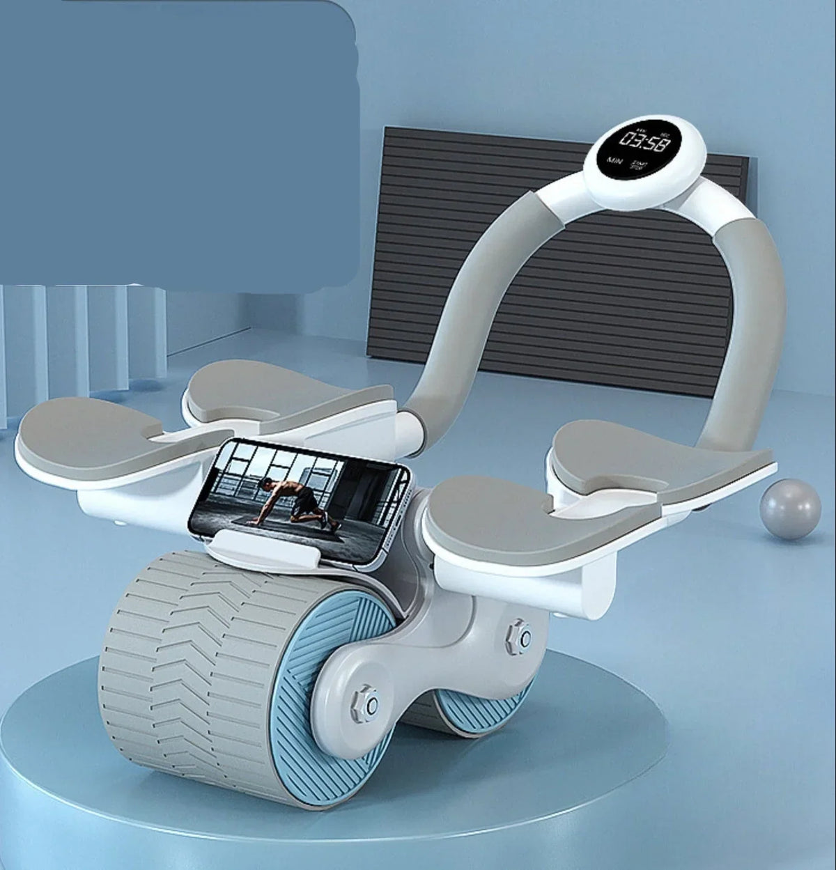 Ab Roller | Automatic Rebound & EVA Foam Handles