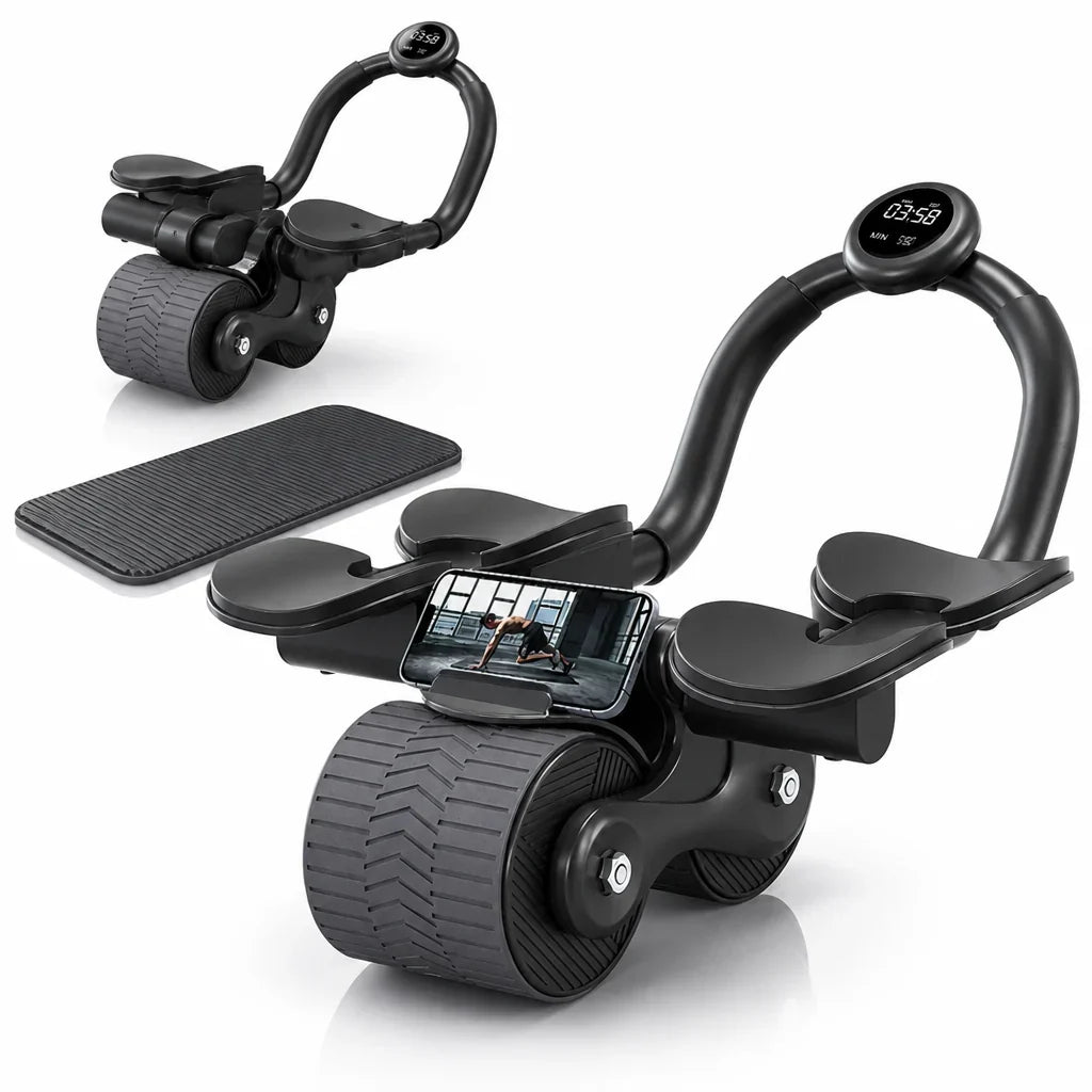 Ab Roller | Automatic Rebound & EVA Foam Handles