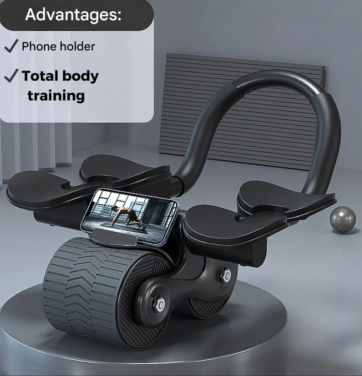 Ab Roller | Automatic Rebound & EVA Foam Handles