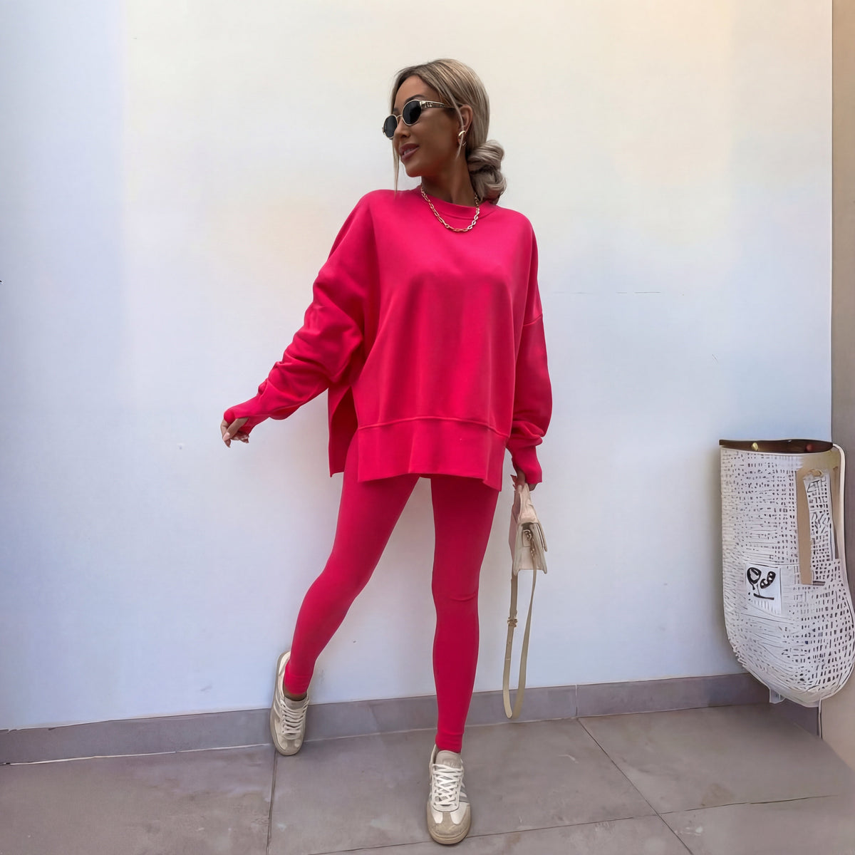 Julia | Women's Oversized Sweatshirt and Leggings Lounge Set