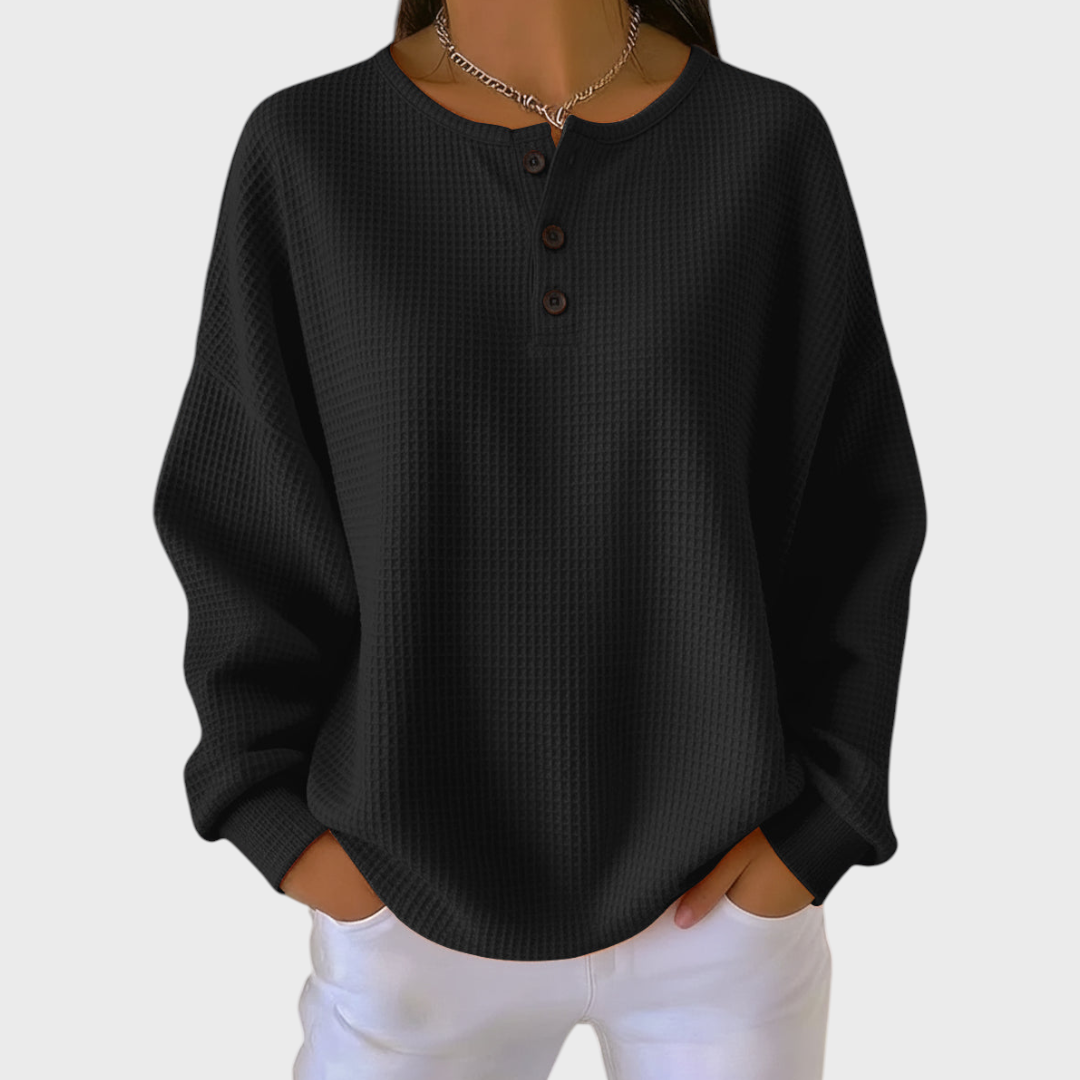 Olivia | Women's Christmas Sweatshirt Crewneck Holiday Print Long Sleeve