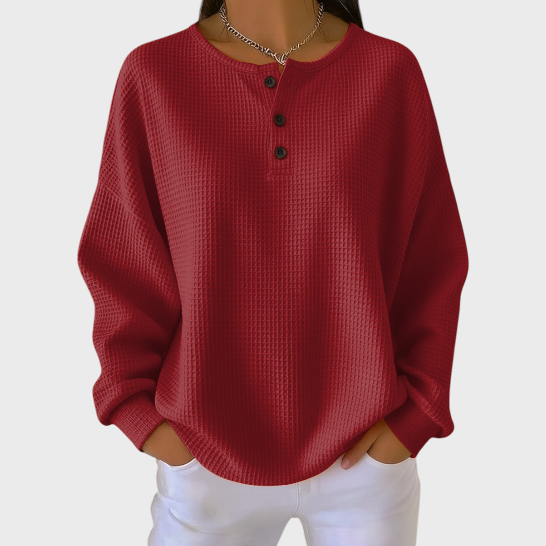 Olivia | Women's Christmas Sweatshirt Crewneck Holiday Print Long Sleeve