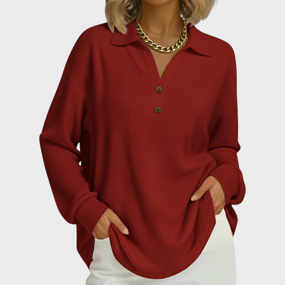 Olivia | Women's Christmas Sweatshirt Crewneck Holiday Print Long Sleeve