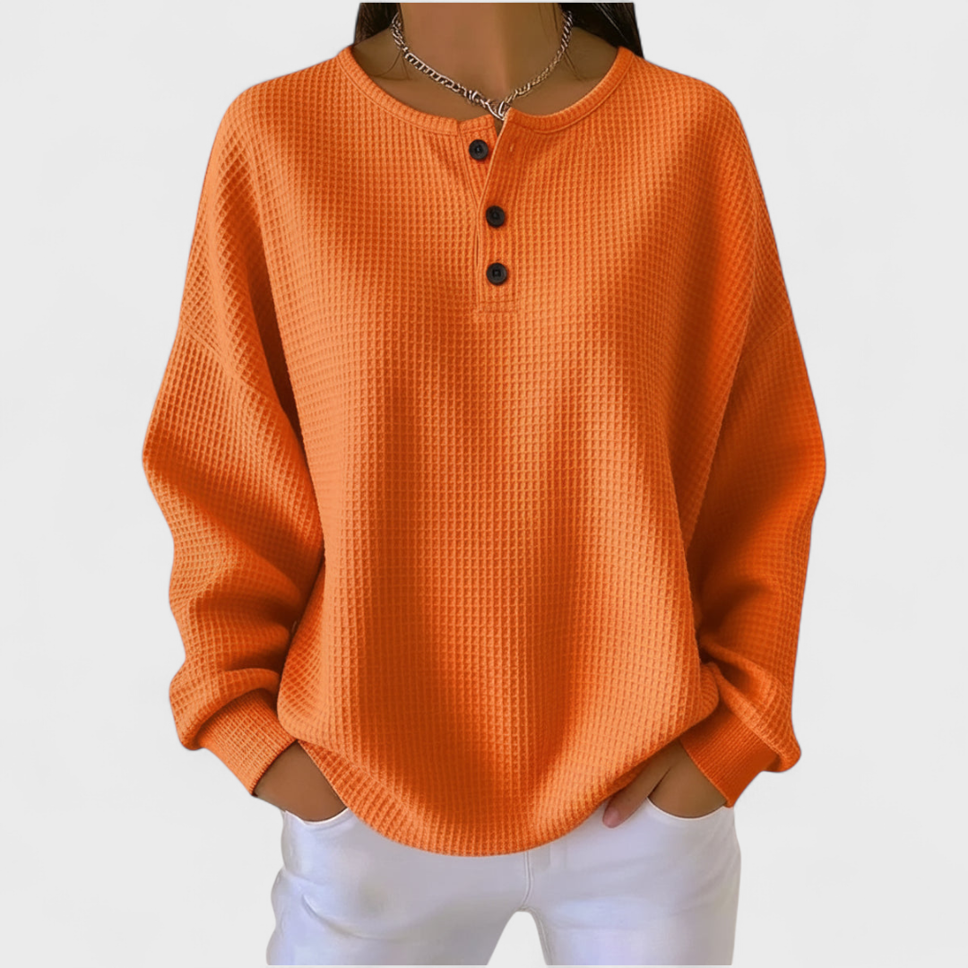 Olivia | Women's Christmas Sweatshirt Crewneck Holiday Print Long Sleeve