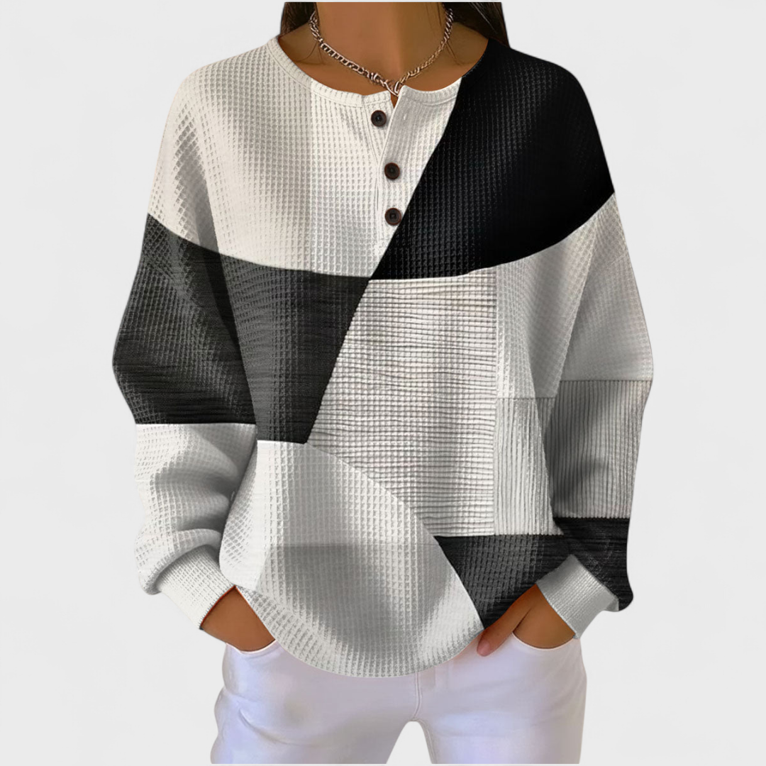 Olivia | Women's Christmas Sweatshirt Crewneck Holiday Print Long Sleeve