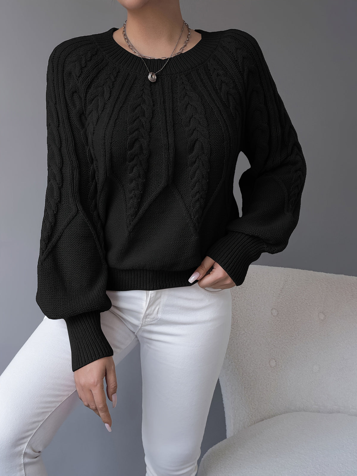 Elsie | Cable Knit Sweater