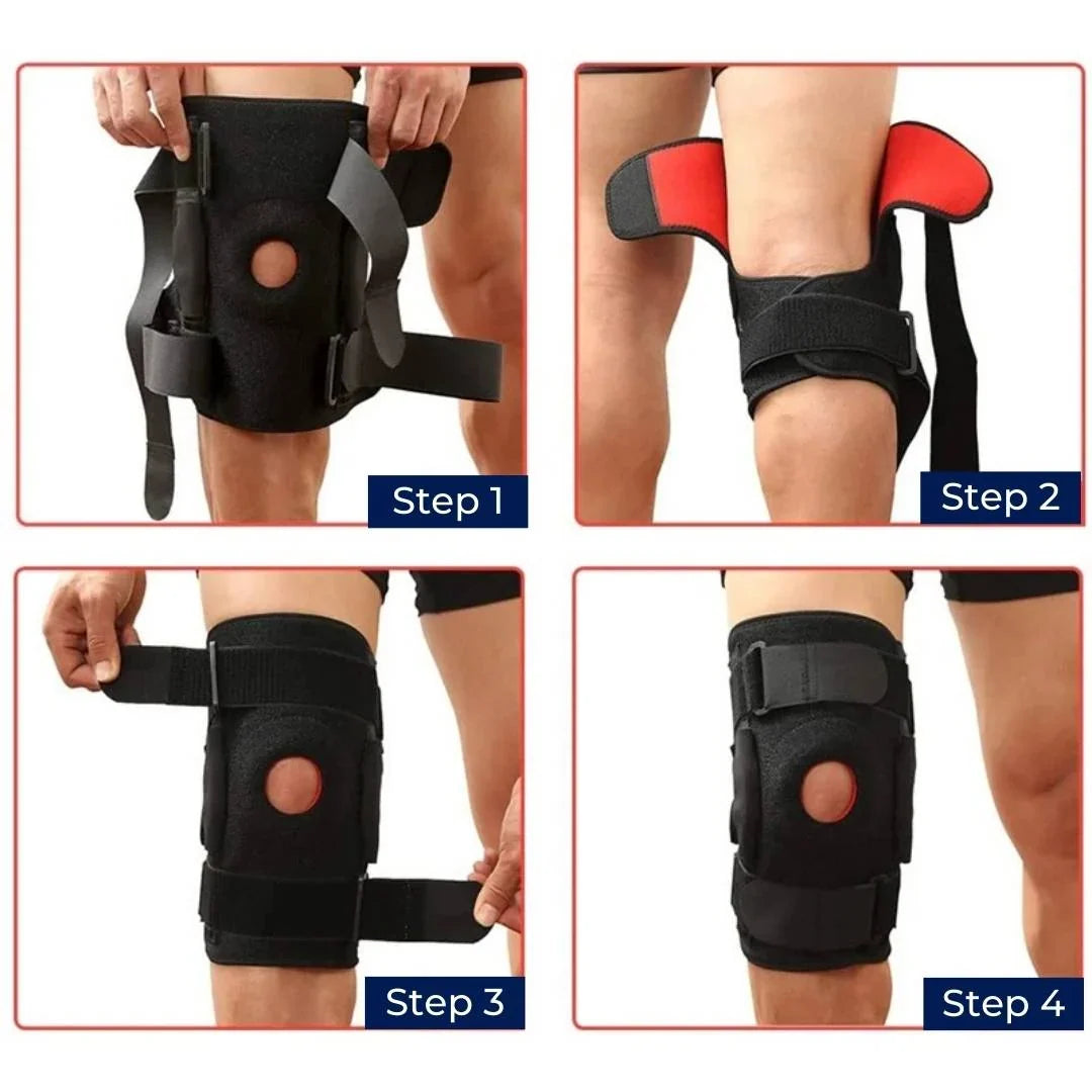 ACL Knee Brace | Dual-Hinge Open-Patella & Adjustable Straps