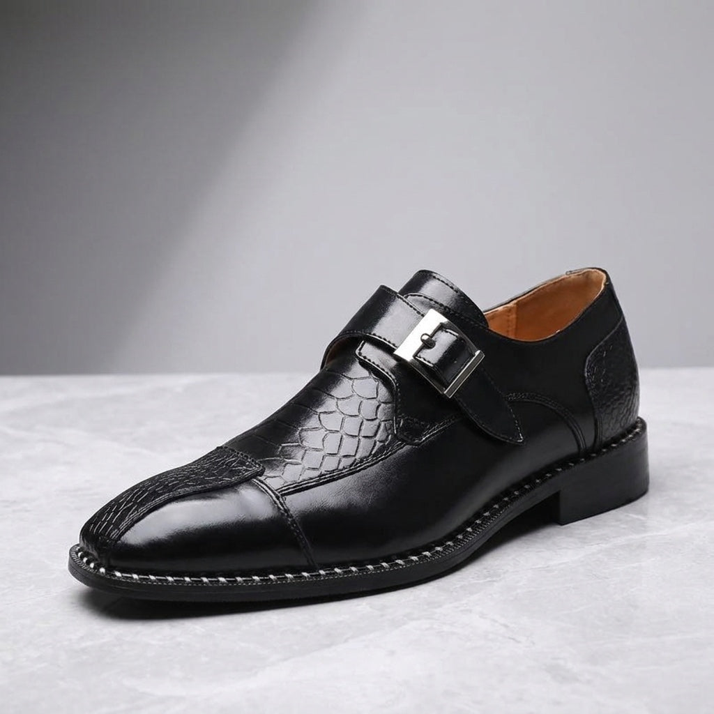 Arezzo Leather Monk Loafers