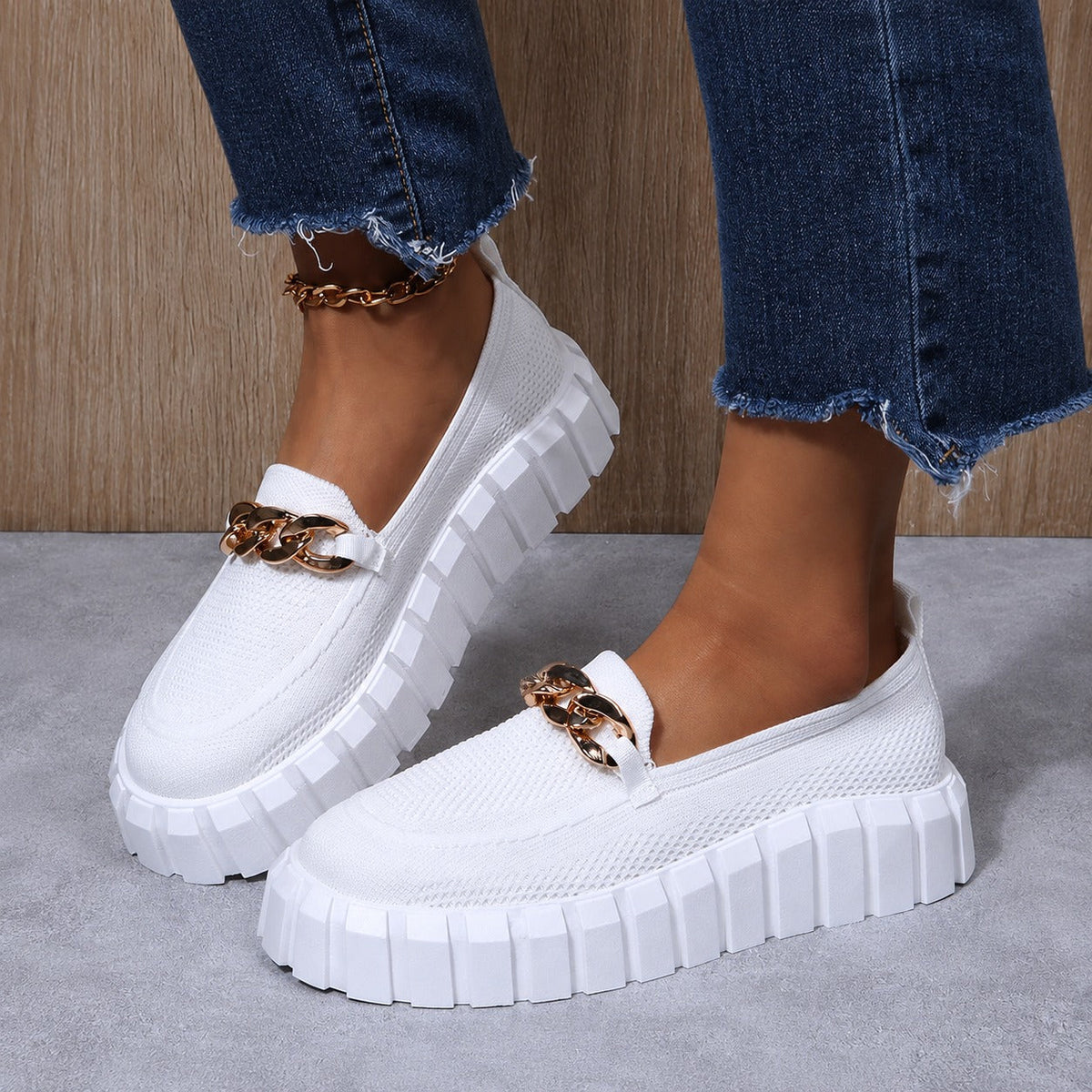 Women’s Chunky Lace-Up Platform Trainers