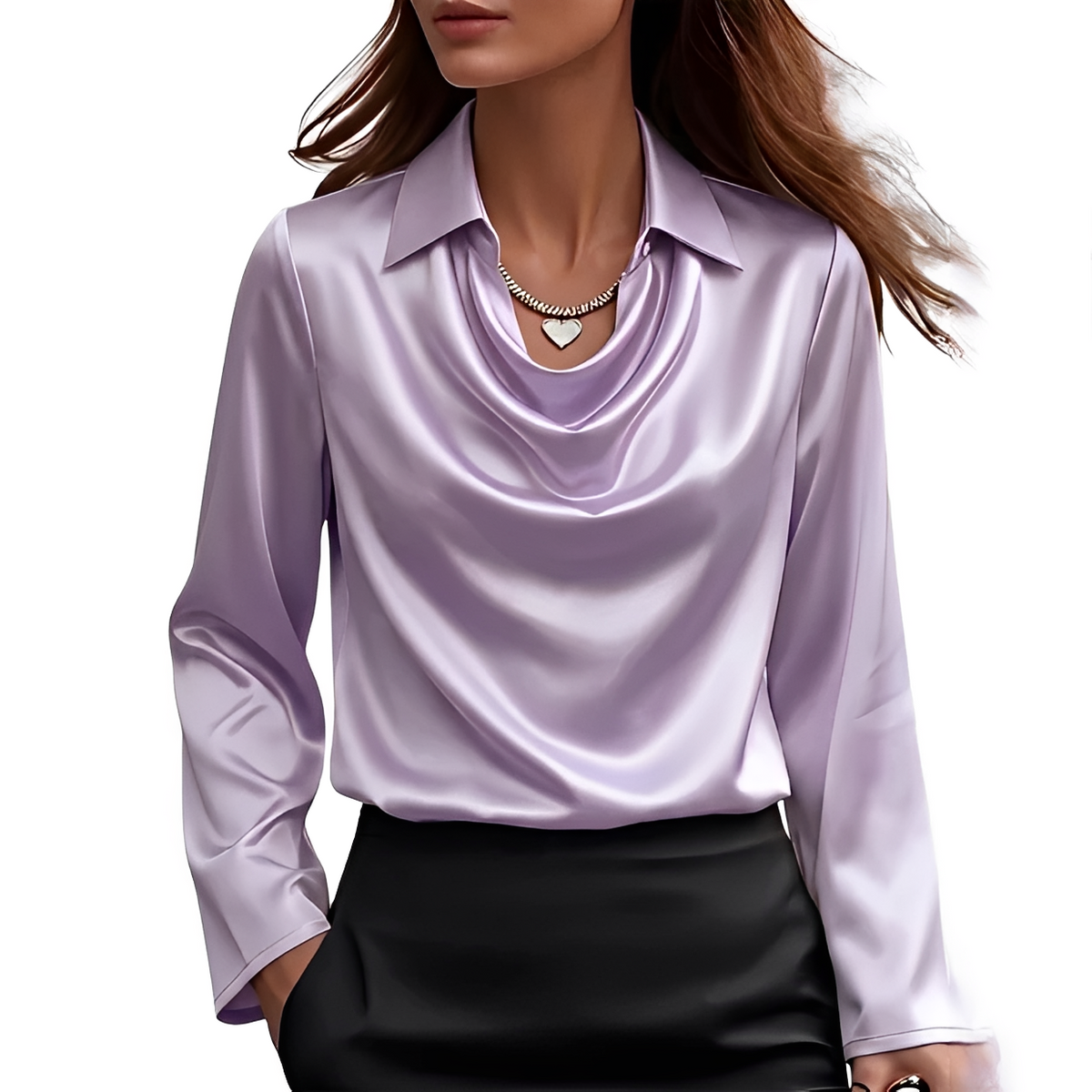 Dynah - Elegant long-sleeve blouse