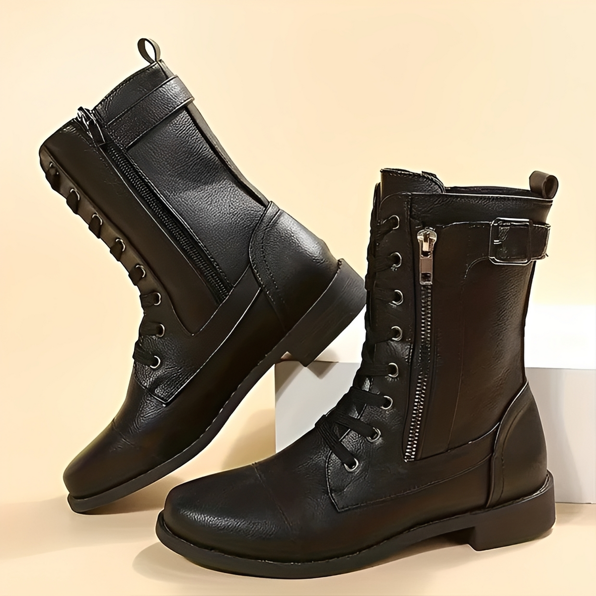 Phoebe - Elegant zip-up ankle boots