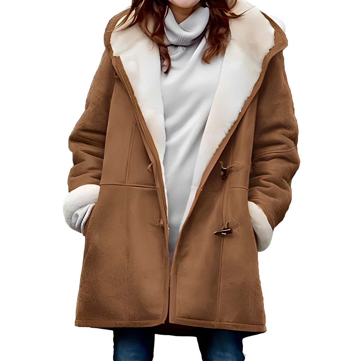 Martha - Warm and cozy coat with hood