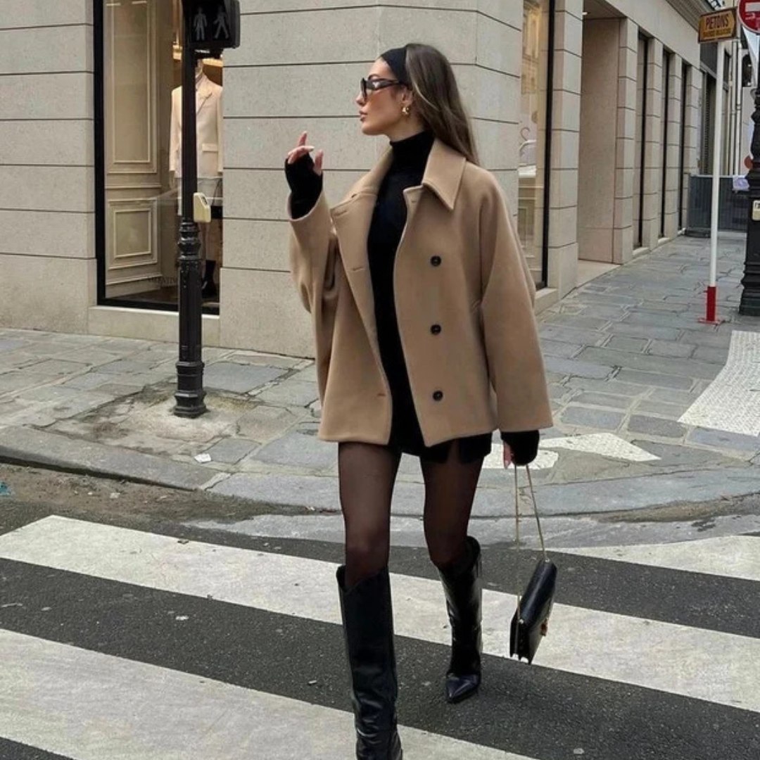 Hannah - Oversized elegant and warm coat