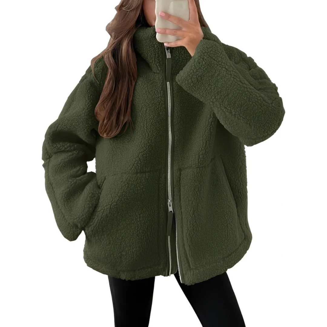 Rowena - Elegant and warm jacket with zipper
