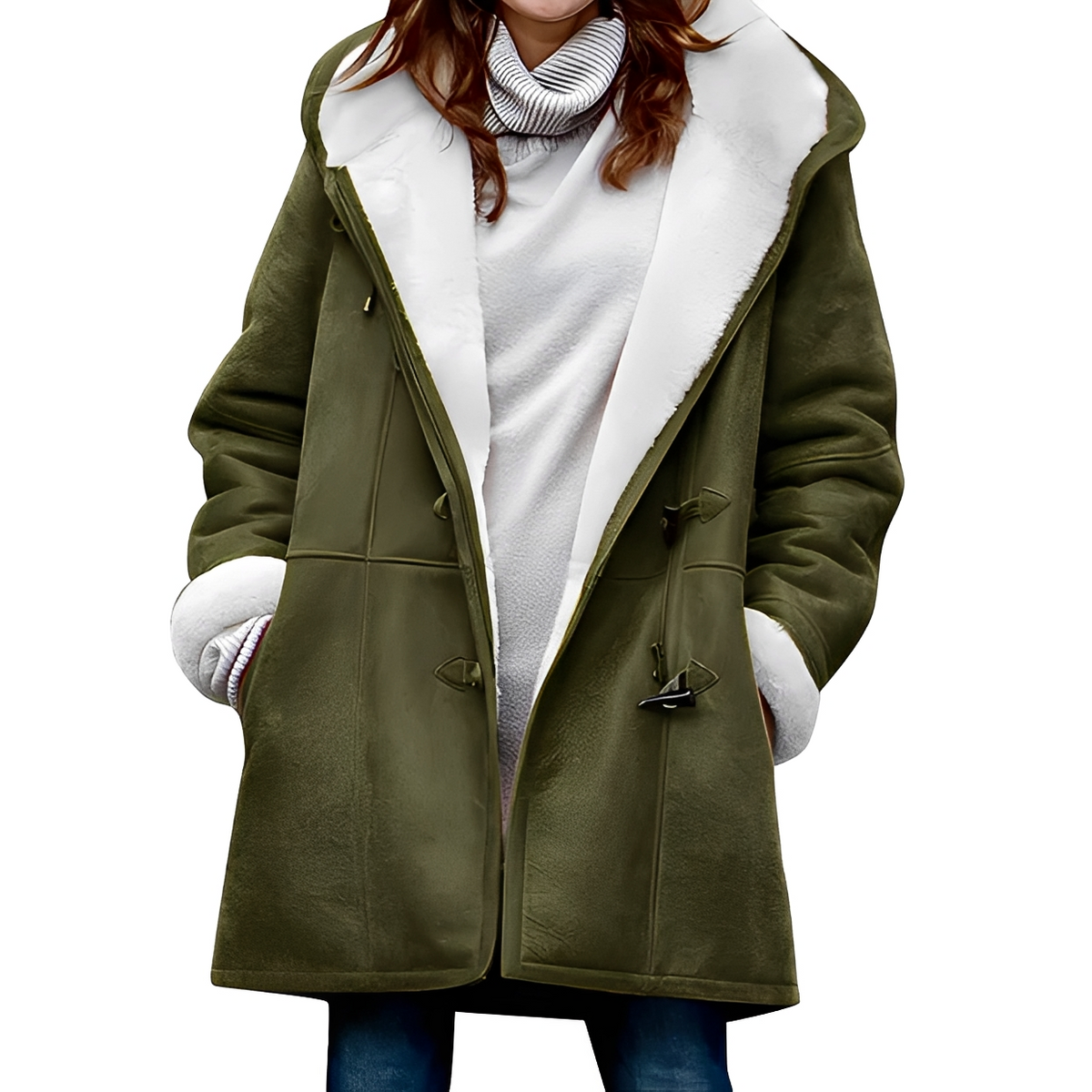 Martha - Warm and cozy coat with hood