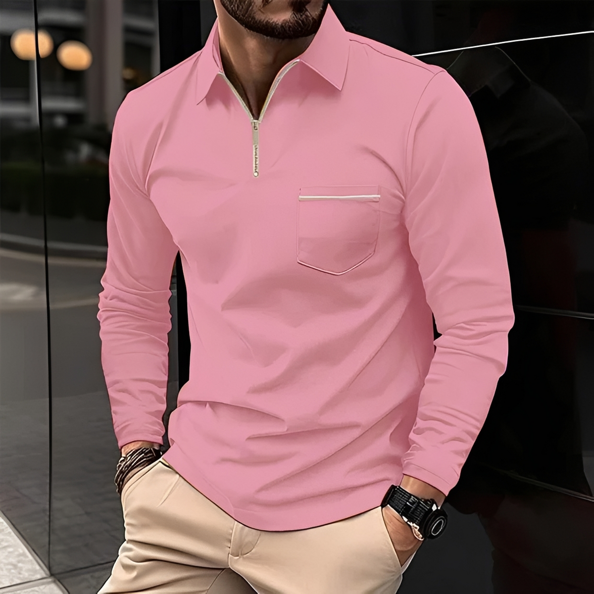 Romeo - Classic and warm long-sleeve shirt