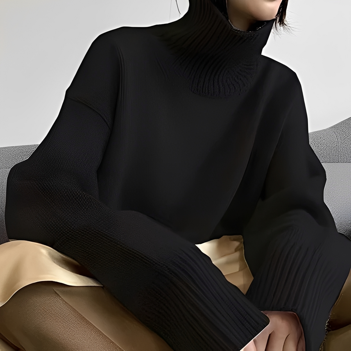 Clémentine - Cozy turtleneck sweater