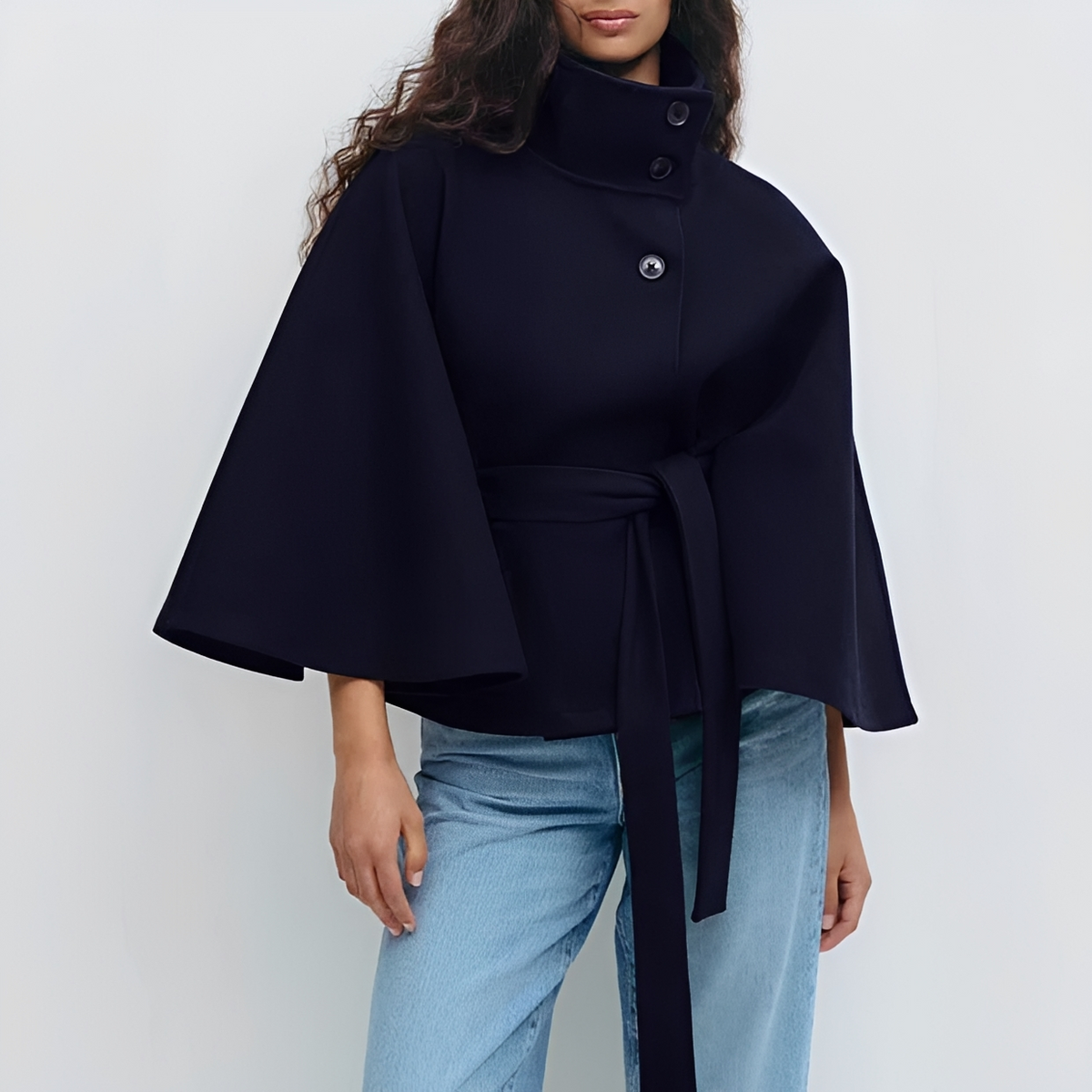Loraine - Elegant and cozy coat with belt
