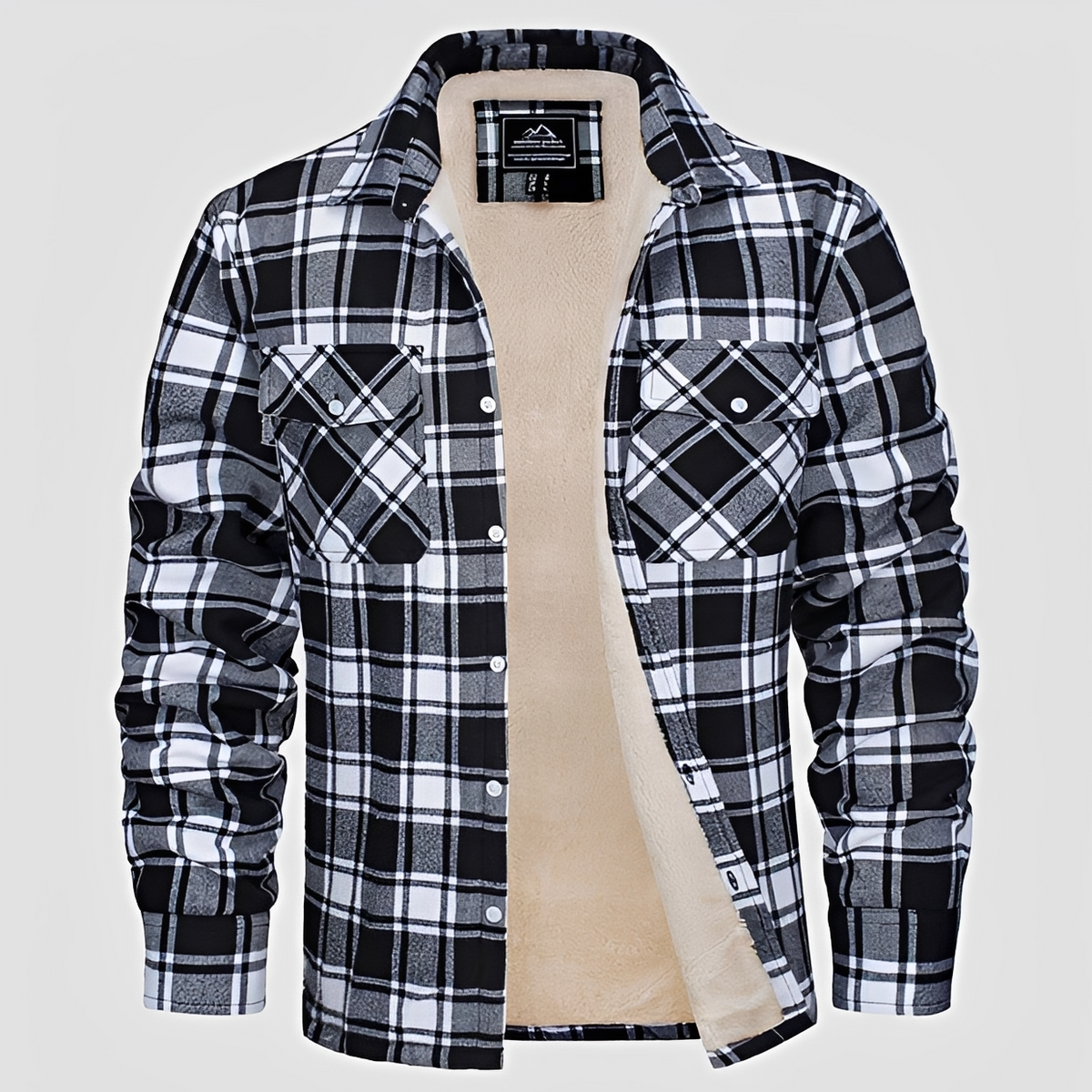 Marlon - Sturdy winter checkered shirt