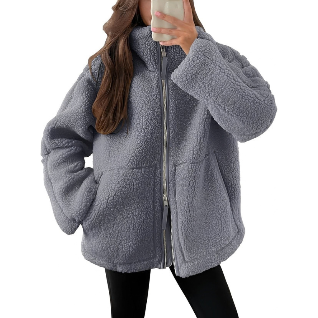Rowena - Elegant and warm jacket with zipper