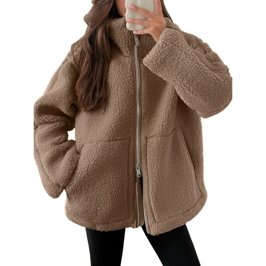 Rowena - Elegant and warm jacket with zipper