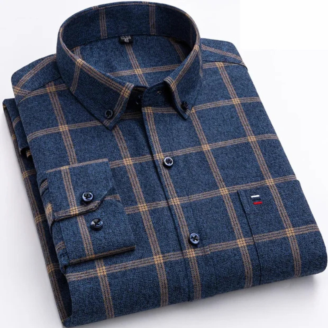 Johan - Durable long-sleeve checkered shirt