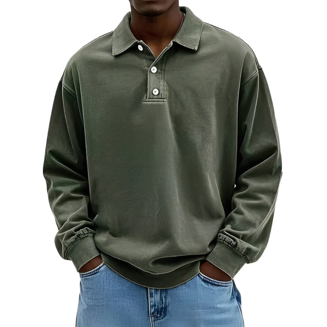 Clayton - Classic and warm long-sleeve shirt