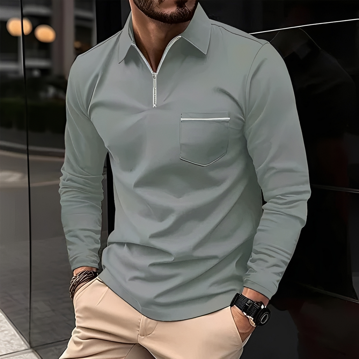 Romeo - Classic and warm long-sleeve shirt