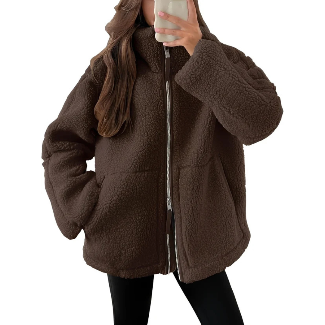 Rowena - Elegant and warm jacket with zipper