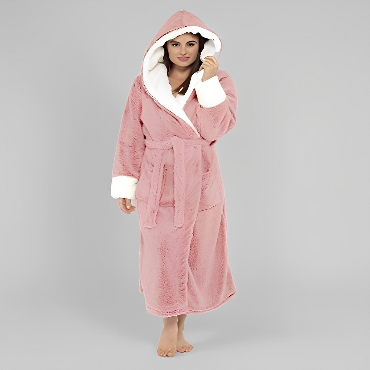Carleta - Soft and elegant hooded robe