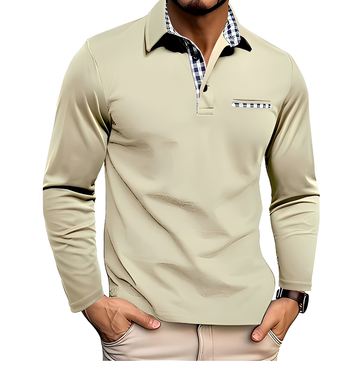 Shael - Classic and warm long-sleeve shirt