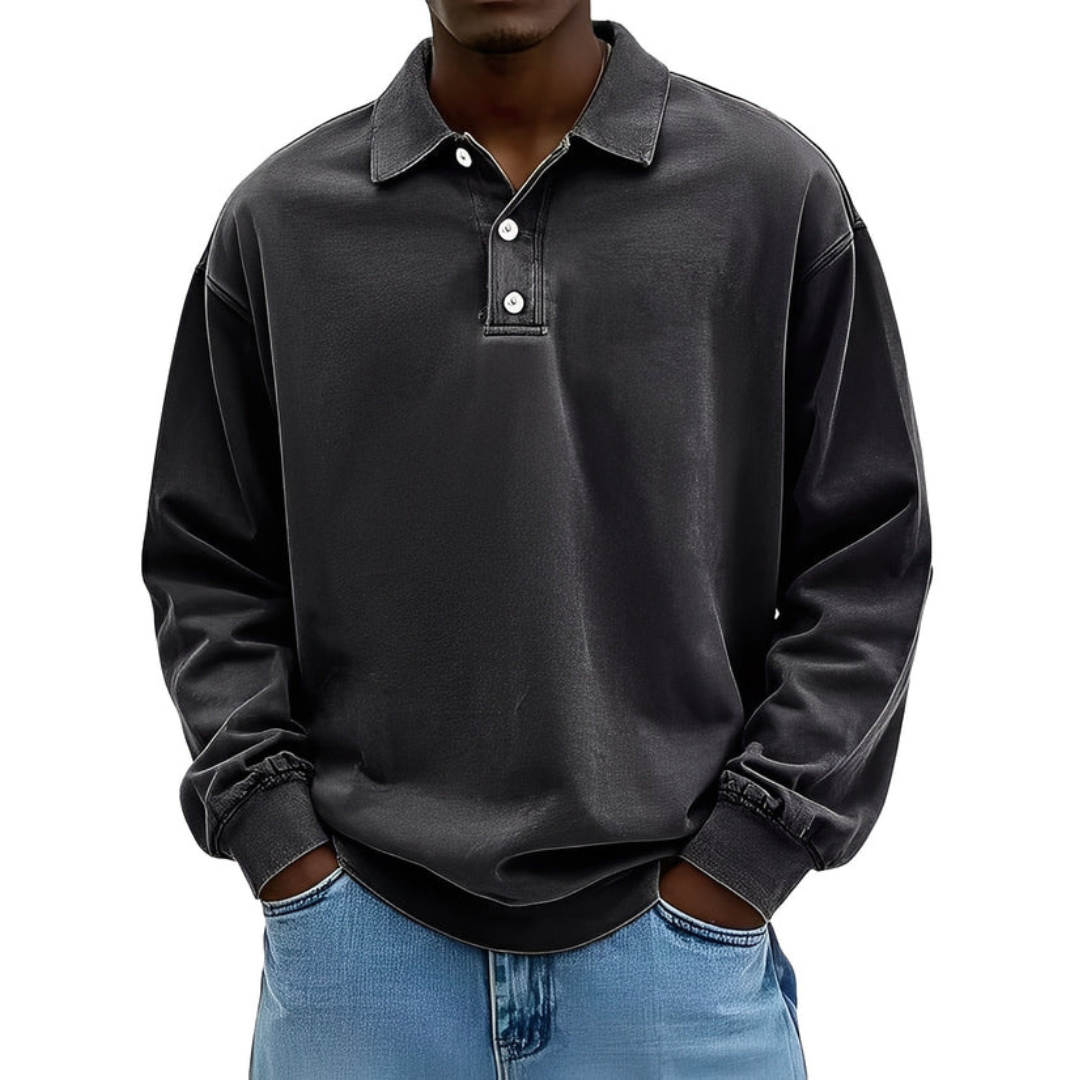 Clayton - Classic and warm long-sleeve shirt