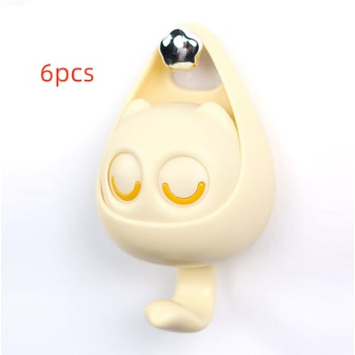 Adhesive Wall Hook Coat with Mechanical Cat Eye Design No Drill Brass