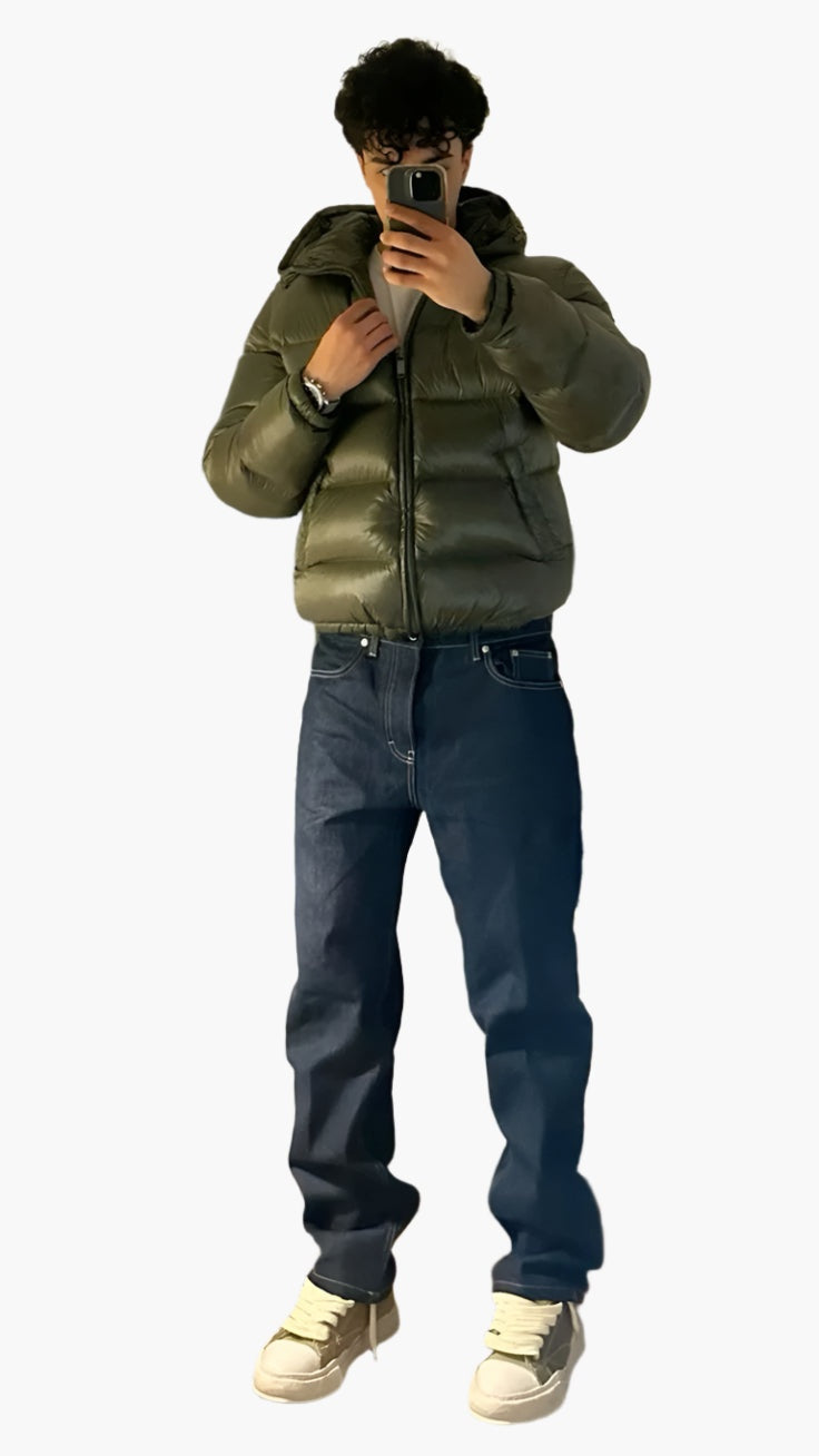 Kyle | Men's Winter Quilted Puffer Jacket with Hood