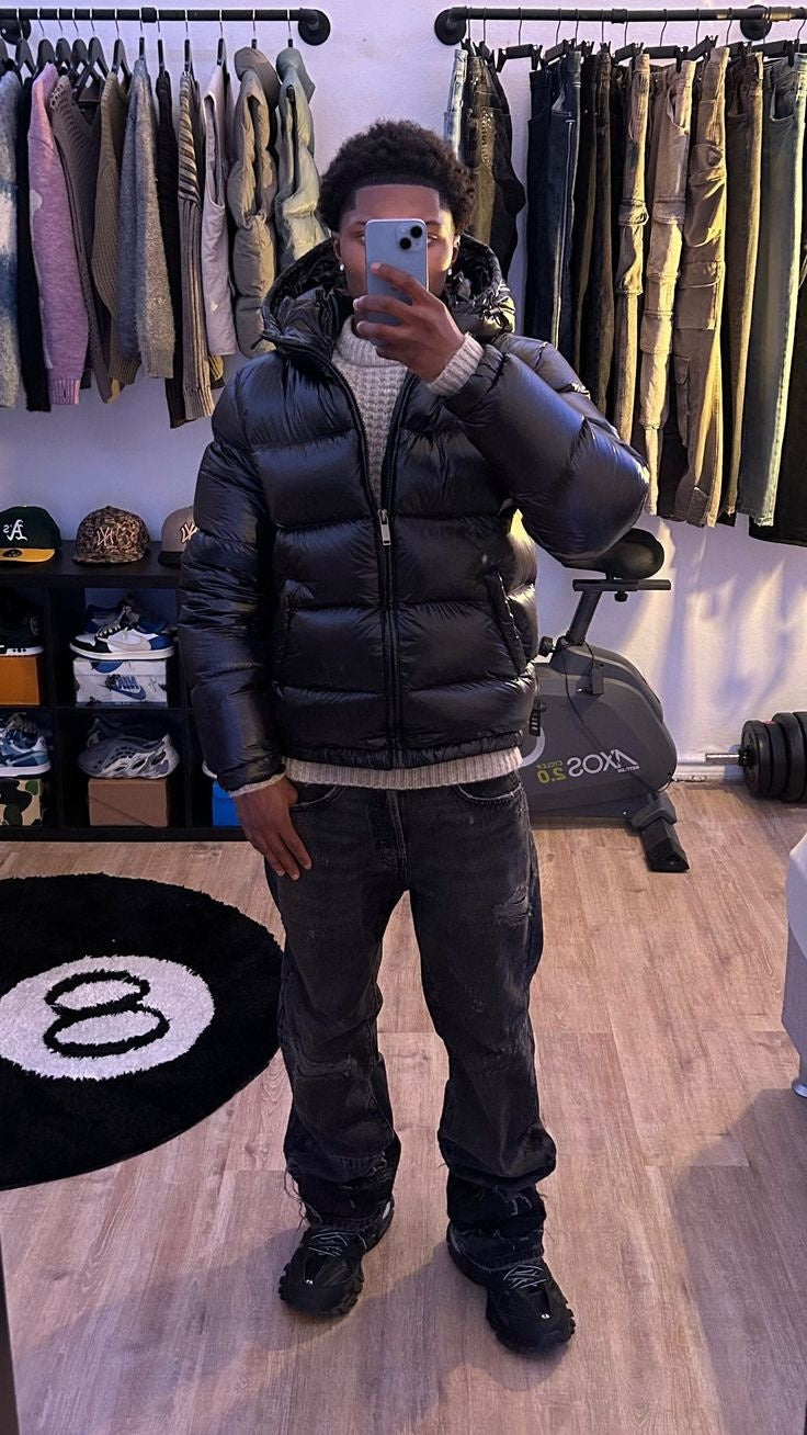 Kyle | Men's Winter Quilted Puffer Jacket with Hood