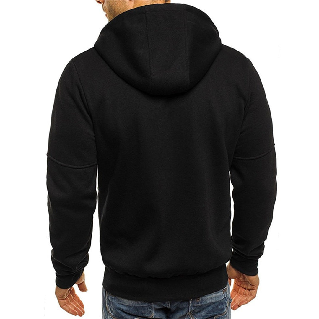 John | Men's Zip Up Hoodie Multi Pocket Hooded Sweatshirt