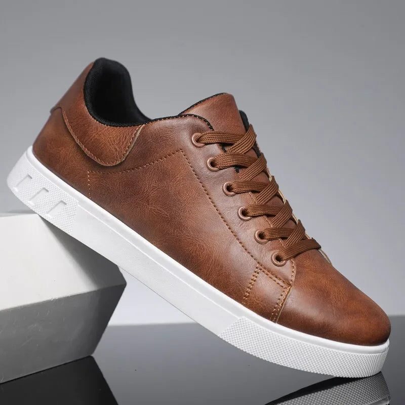 Aiden | Men's Leather Lace-Up Sneakers