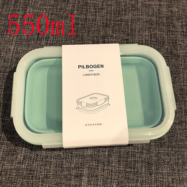 Airtight Plastic Food Storage Containers with Microwave Safe Silicone Lids Collapsible and Foldable