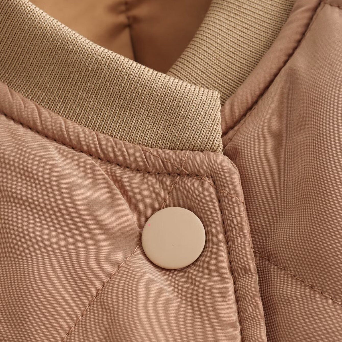 Fiona | Women's Quilted Bomber Jacket Crew Neck