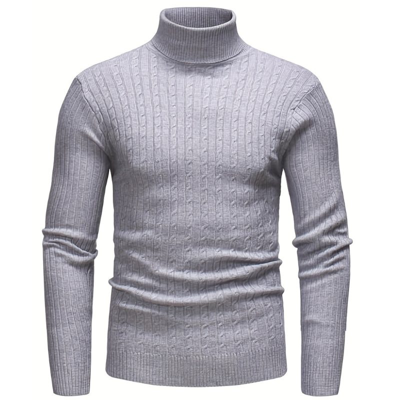 Alessandro | Men's Cable Knit Turtleneck Sweater
