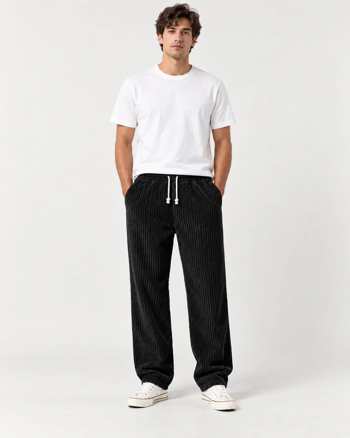 Cormac | Men's Drawstring Pants with Relaxed Straight Leg