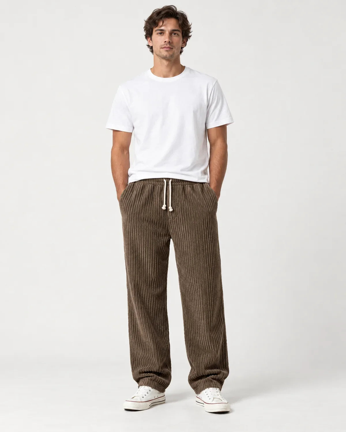 Cormac | Men's Drawstring Pants with Relaxed Straight Leg