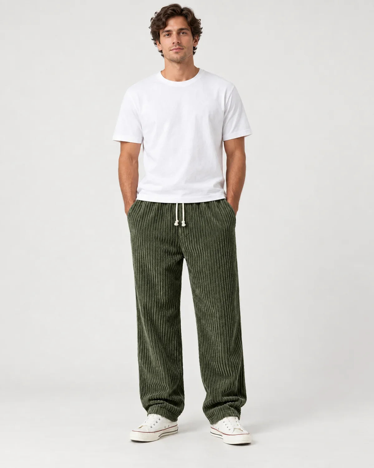Cormac | Men's Drawstring Pants with Relaxed Straight Leg