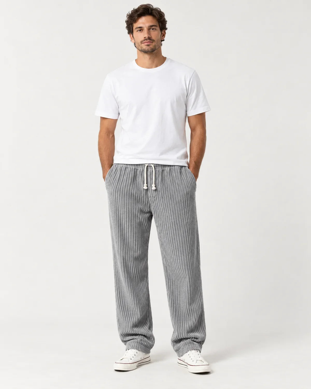 Cormac | Men's Drawstring Pants with Relaxed Straight Leg