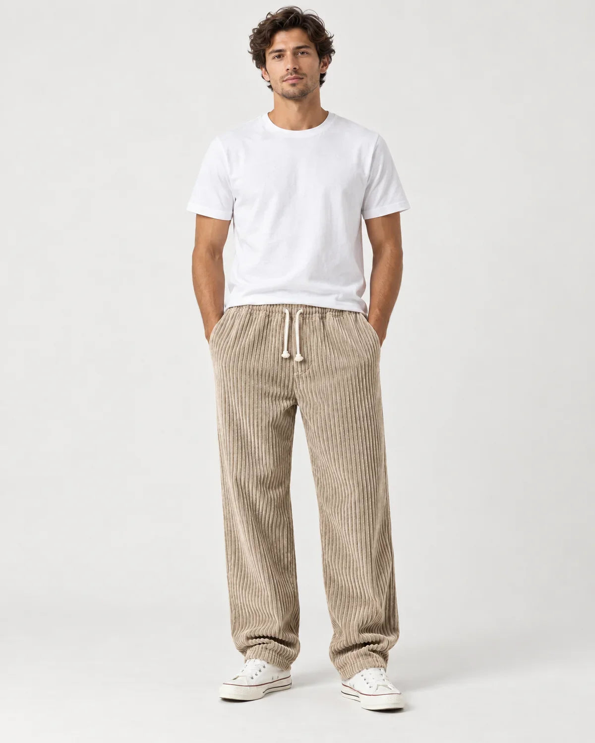 Cormac | Men's Drawstring Pants with Relaxed Straight Leg
