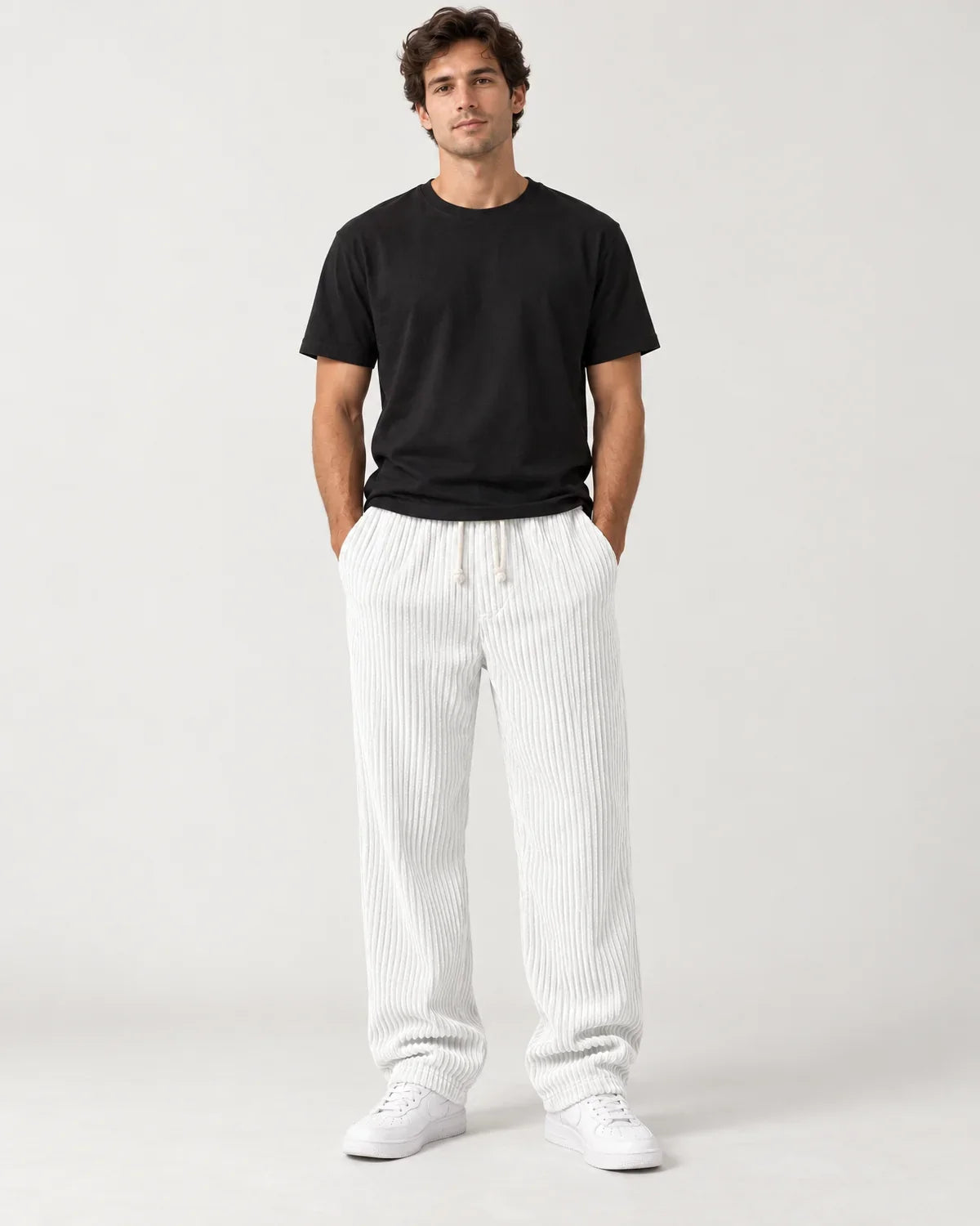 Cormac | Men's Drawstring Pants with Relaxed Straight Leg