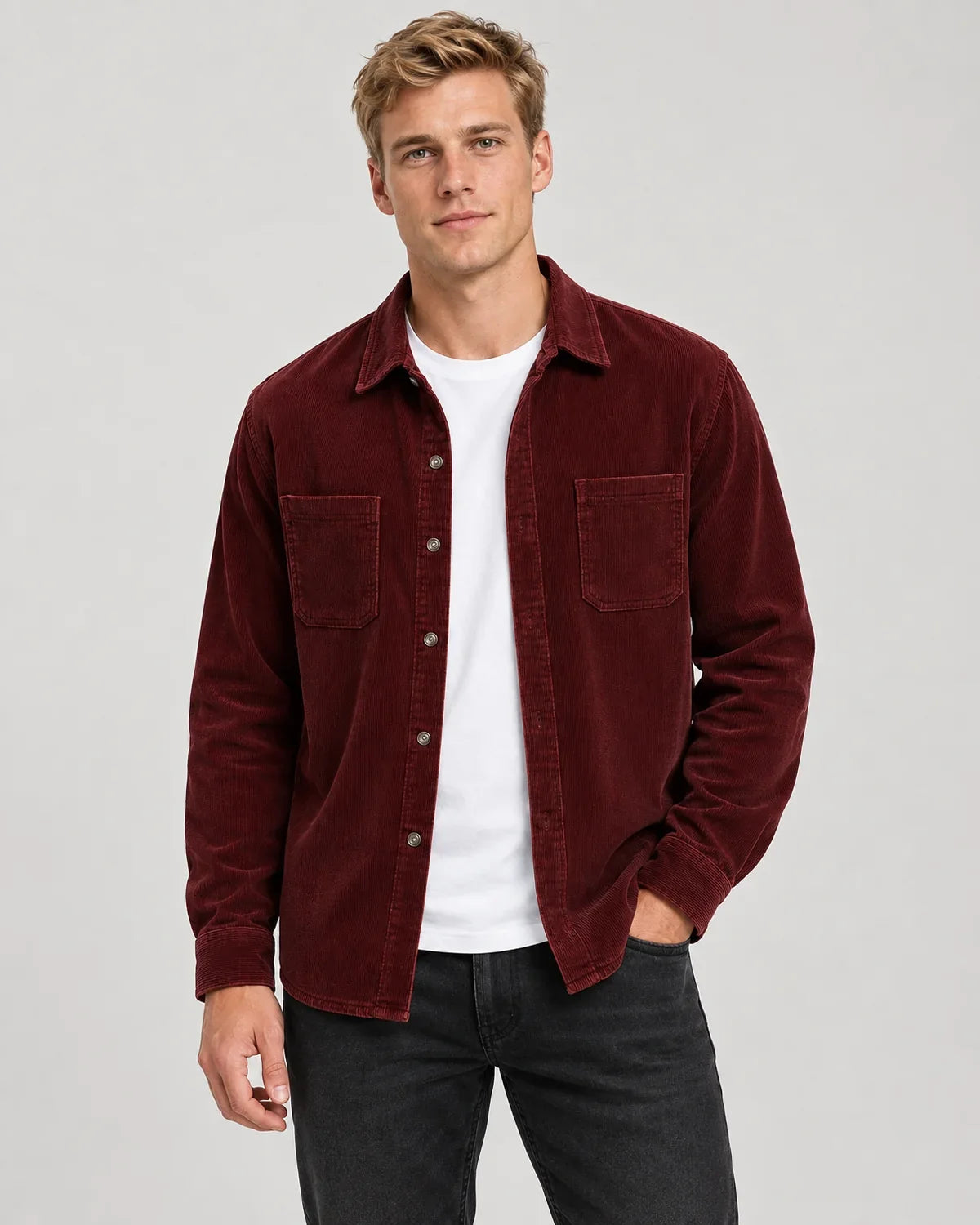 Fraser | Men's Shirt Jacket with Flap Chest Pockets